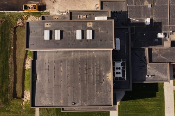 Blooming Prairie School Drone Picture