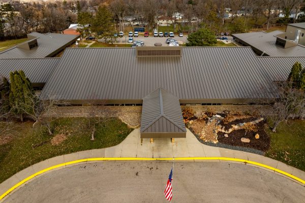 drone of entrance at MN Adult & Teen Challenge