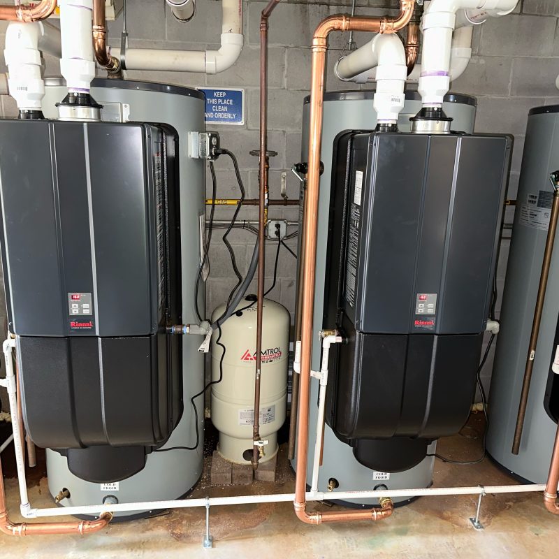 mechanical room featuring boilers