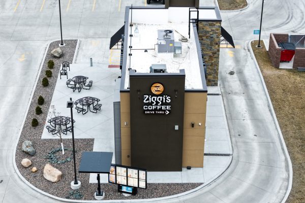 aerial of Ziggi's Coffee