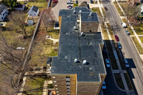 roof of apartment building in North Mankato, MN