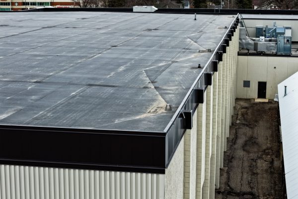 close up of metal panels