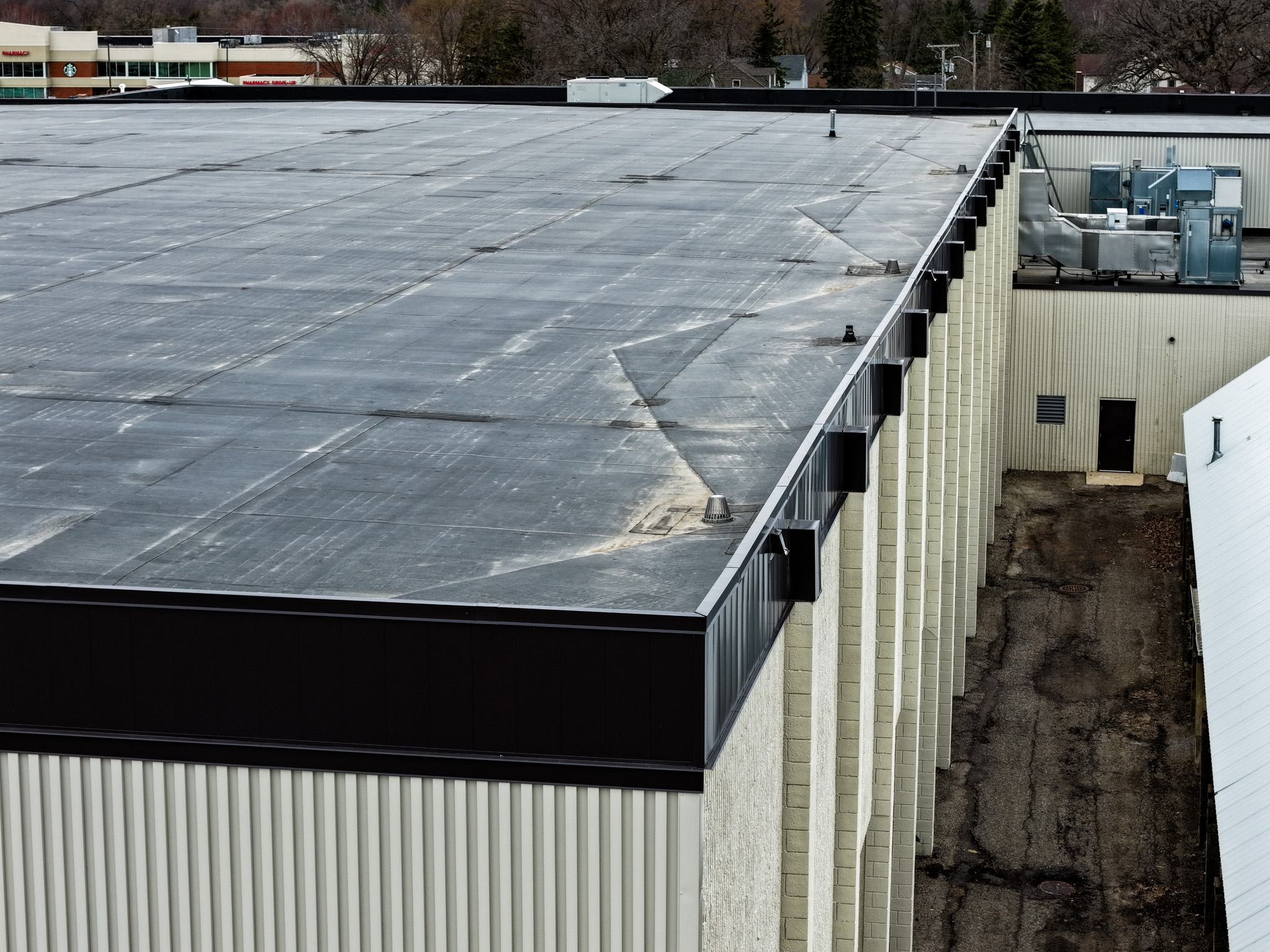 close up of metal panels