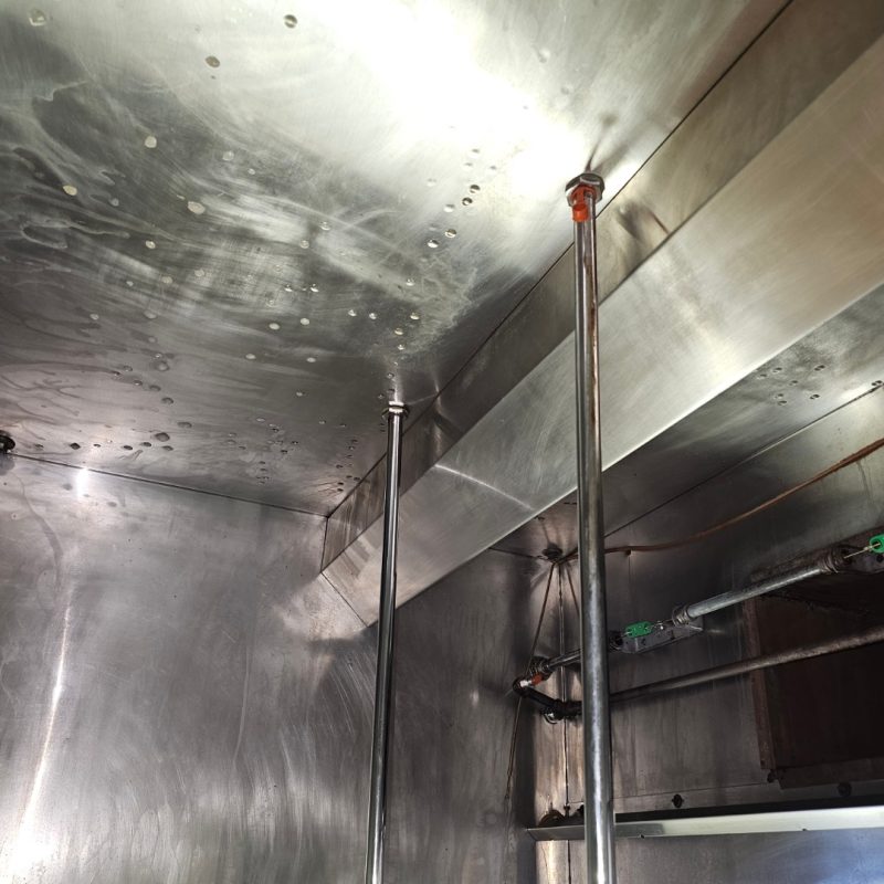 kitchen hood after it was cleaned