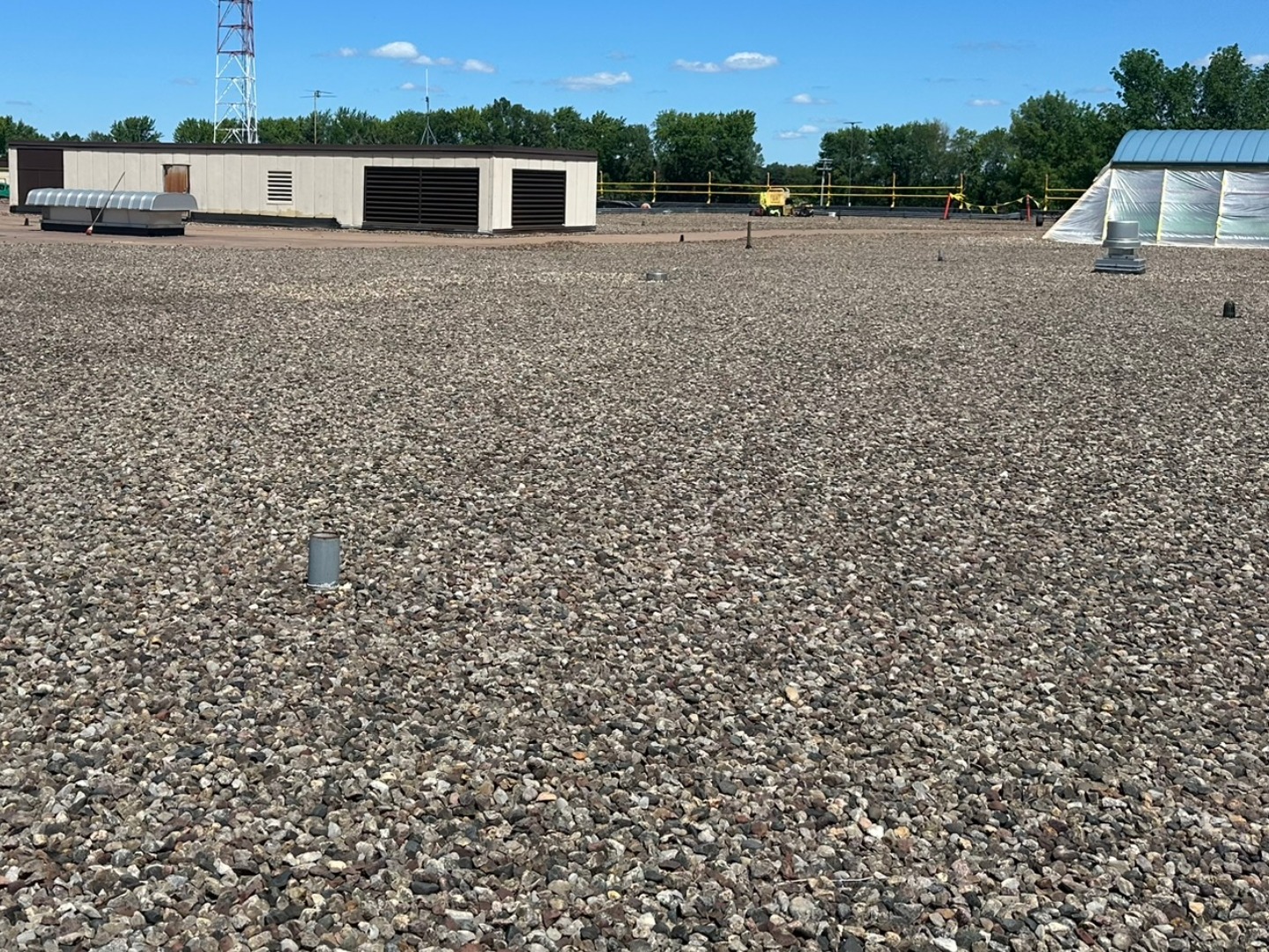 Ballasted roof